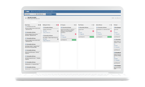 EBIS - Aviation Maintenance Software - Work Order Board
